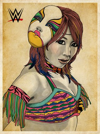 "Asuka" for WWE Art Show